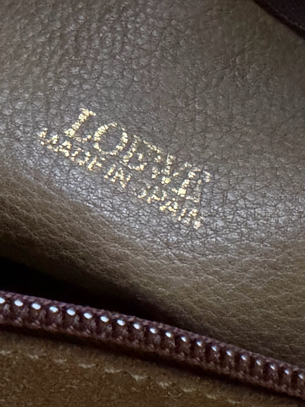 Loewe Tan Suede Boston with Brown Leather Handles - Picture 6 of 7